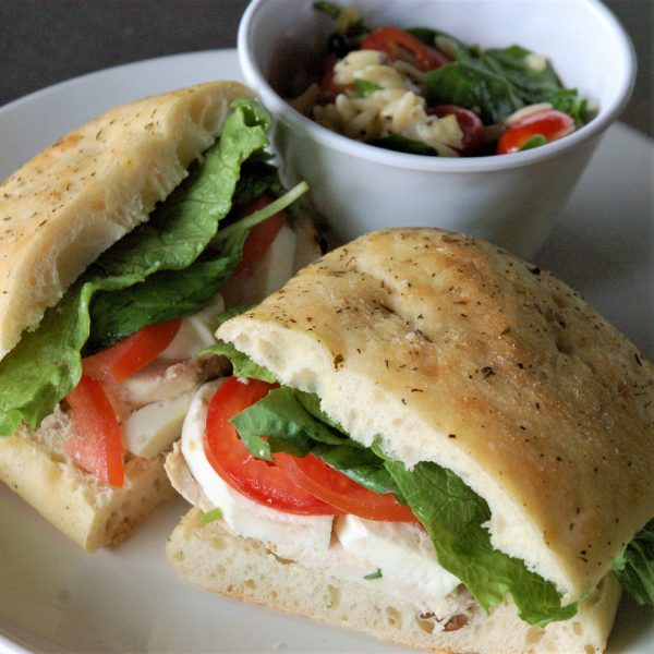 Fresh Mozzarella, Tomato and Pesto Sandwich - Image 2