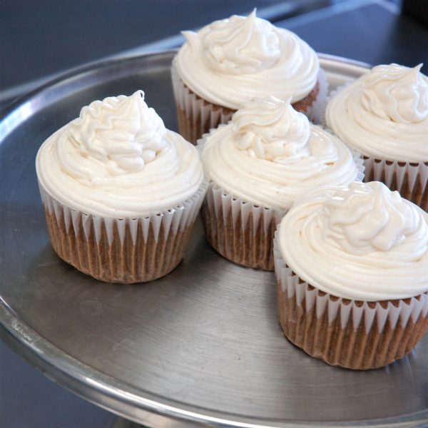 Carrot Cake Cupcakes with Cream Cheese Frosting