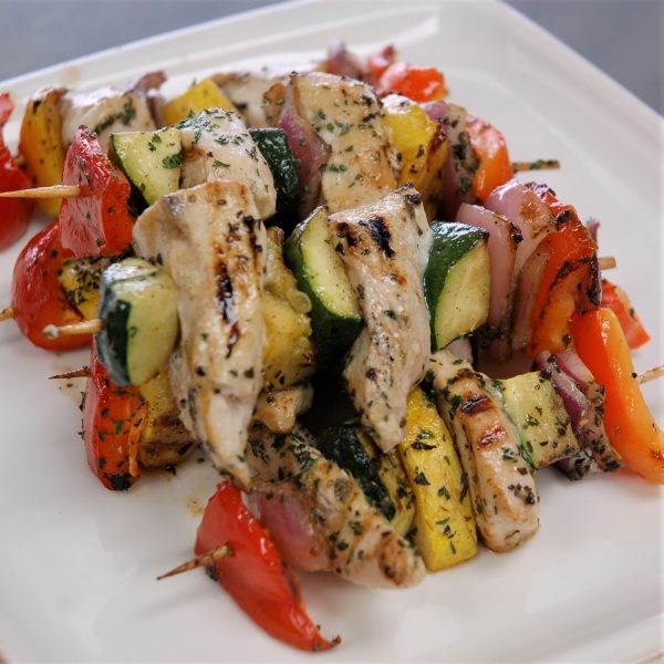 Grilled Chicken & Vegetable Kabobs