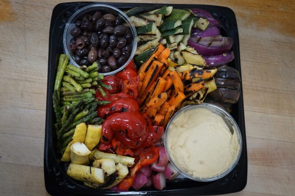 Grilled Veggie and Hummus Platter