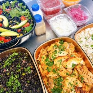 Crafted Taco Bar with Chicken, Steak, or Seasoned Black Beans