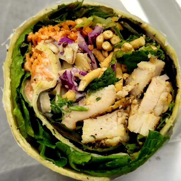 Asian Chopped Chicken Salad Wrap