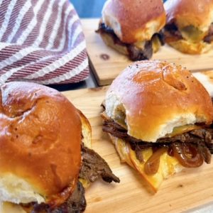 Steak & Smoked Gouda Sliders