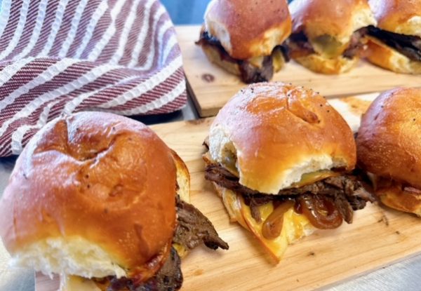 Steak & Smoked Gouda Sliders