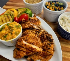 Grilled Jerk Chicken Bowls