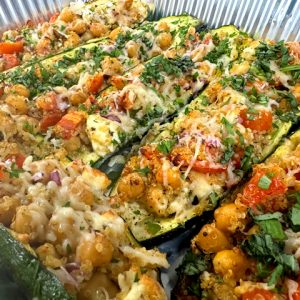 Mediterranean Zucchini Boats