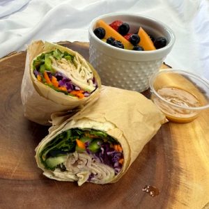 Thai Peanut Chicken Wrap